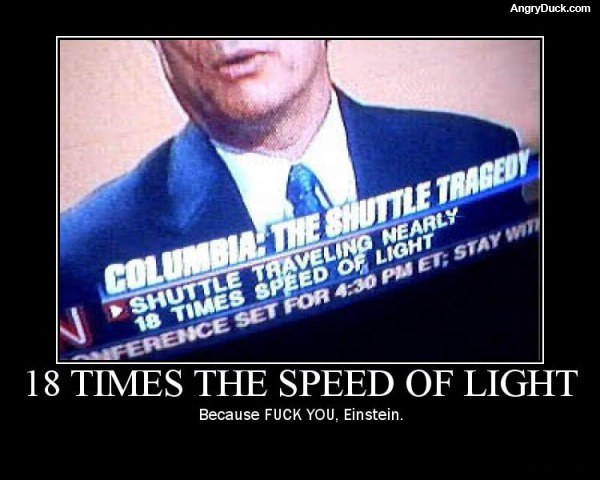 18 Times the Speed of Light