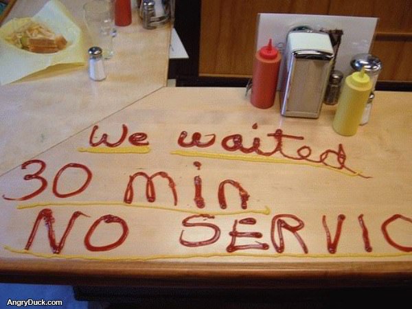 30 Minutes no Service