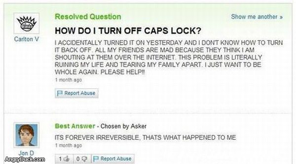 Cap Locks