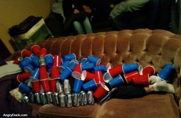 Asleep with Cups