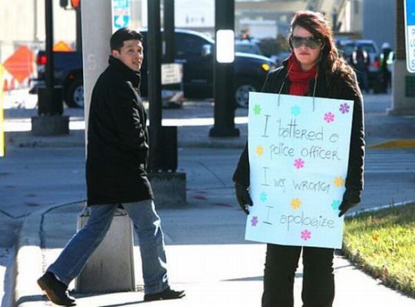 Battered a Police Officer