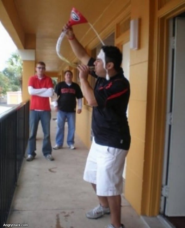 Beer Bong Fail