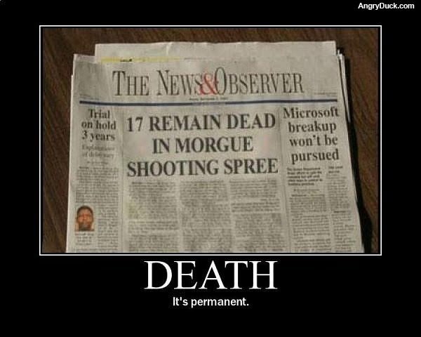 Death is Permanent