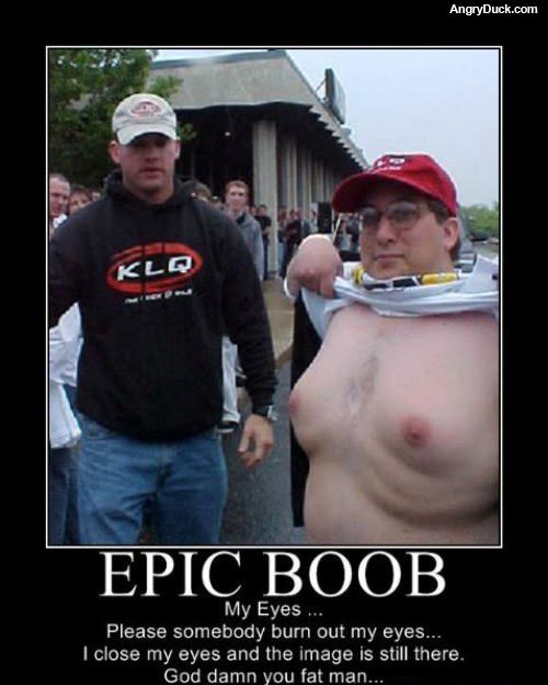 Epic Boobs Man
