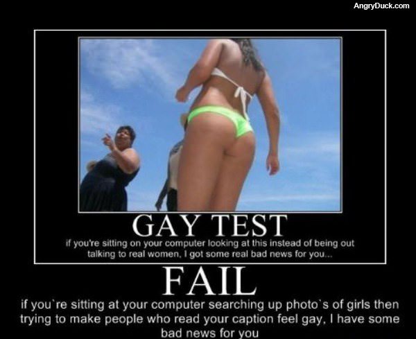 Failed Gay Test