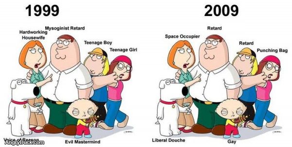 Family Guy Then and Now