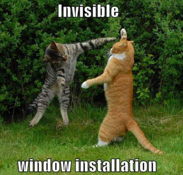 Invisible Window Installation