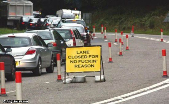 Lane Closed