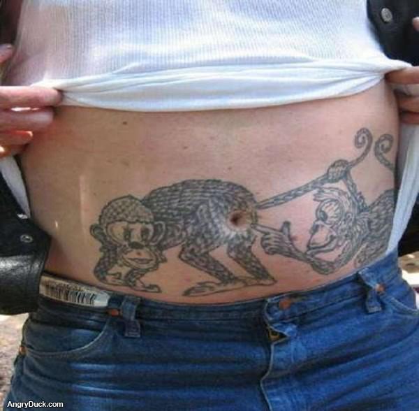 Monkey Butt Tattoo
