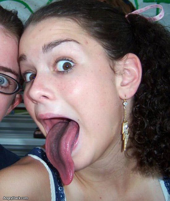 Ridiculously Long Tongue