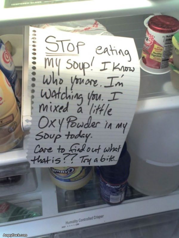 Stop Eating my Soup