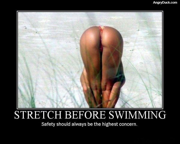Stretch Before Swimming