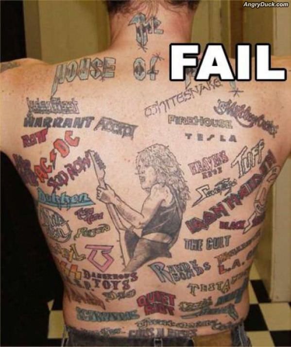 Back Tattoo Failure