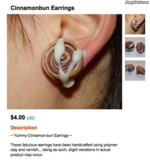 Cinnamon Bun Earings