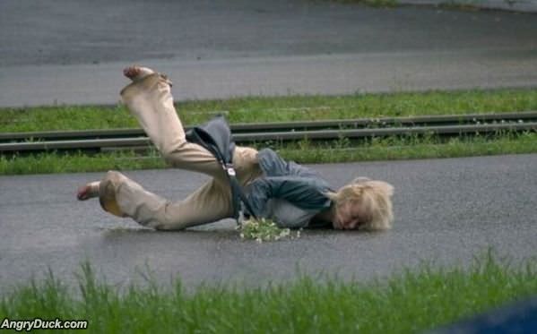 Falling On Her Face