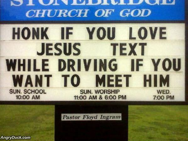 Honk If You Love Jesus