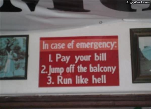 In Case Of Emergency