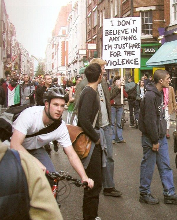 Just Here For The Violence