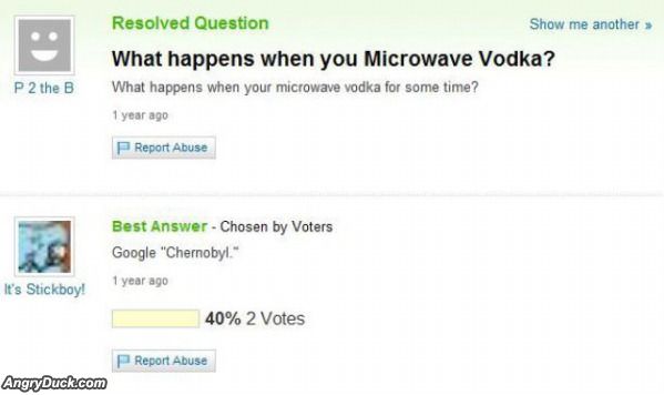 Microwave Vodka