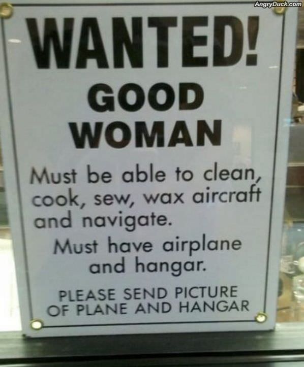 Good Woman Wanted