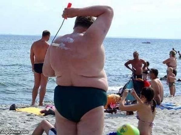 How Fatties Apply Lotion