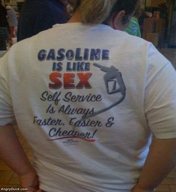 Gasoline Is Like Sex