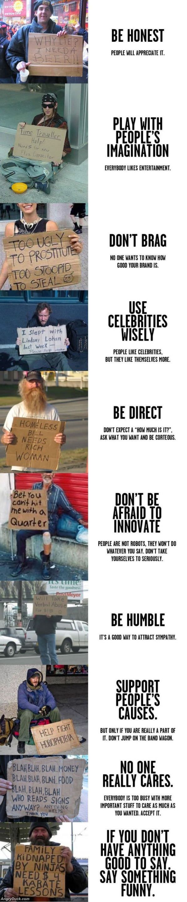 Homeless Signs