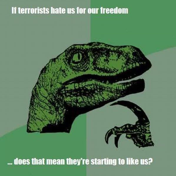 Terrorists Hate Us