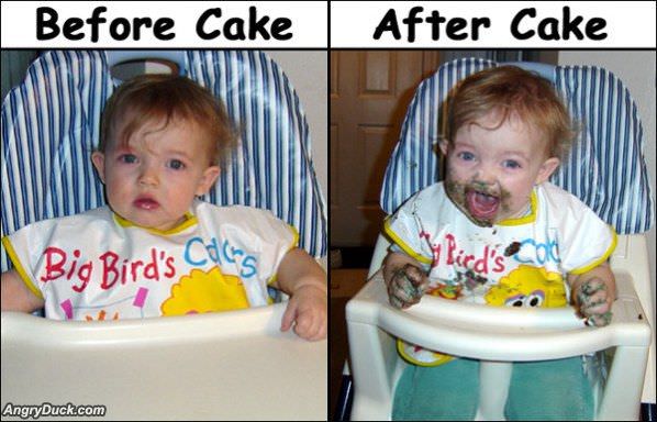 Before And After Cake