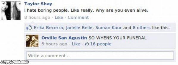 I Hate Boring People