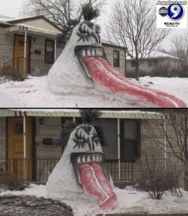 Kiss Snowman
