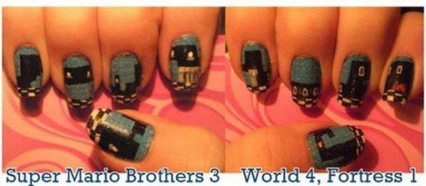 Super Mario Nails