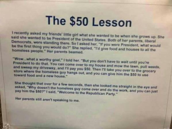 The 50 Dollar Lesson