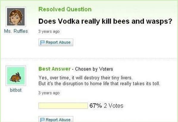 Vodka Kills Bees
