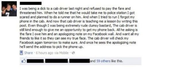 Cab Driver Trolling