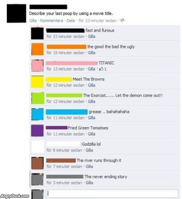 Funny Poop Movie Titles