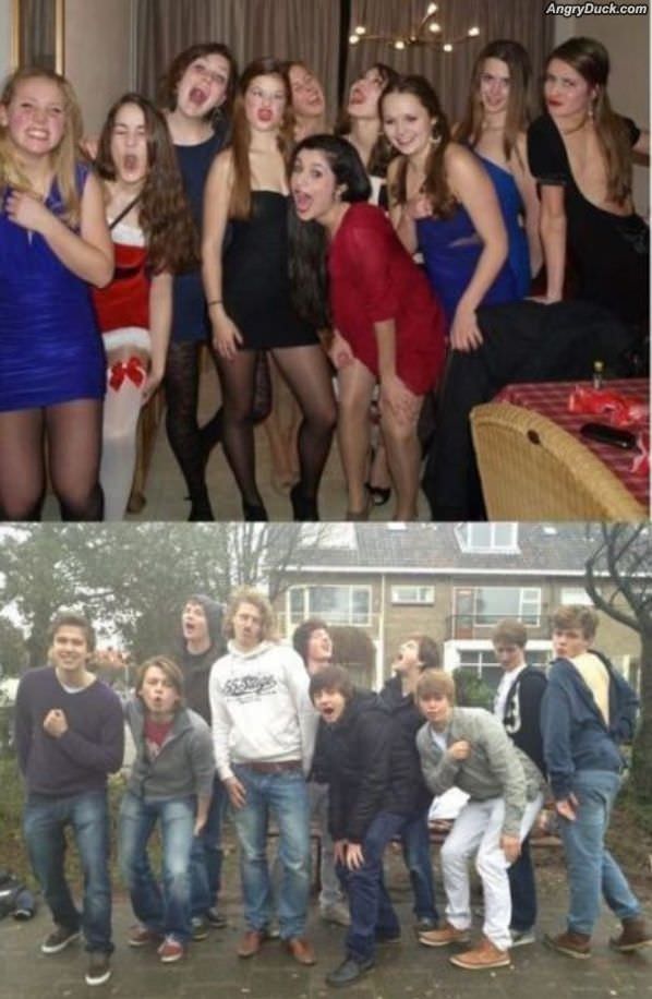 Guys And Girls Posing