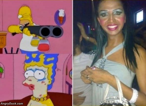 Homer Makeup Girl