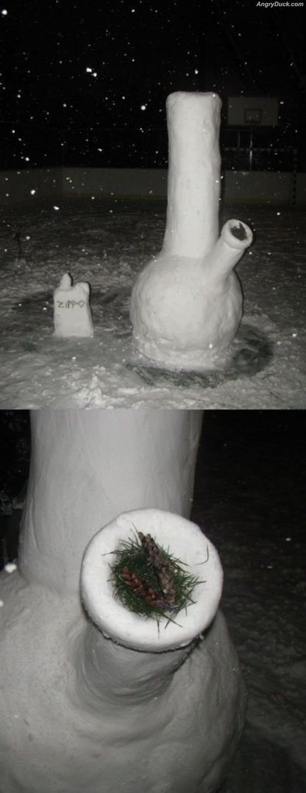 Interesting Snow Sculpture