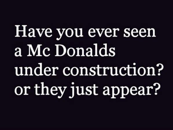 Mcdonalds Under Construction