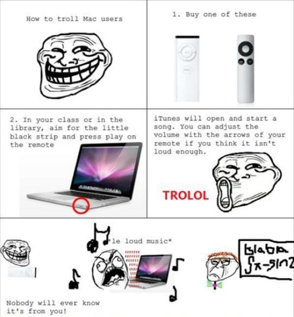 Trolling Mac Users
