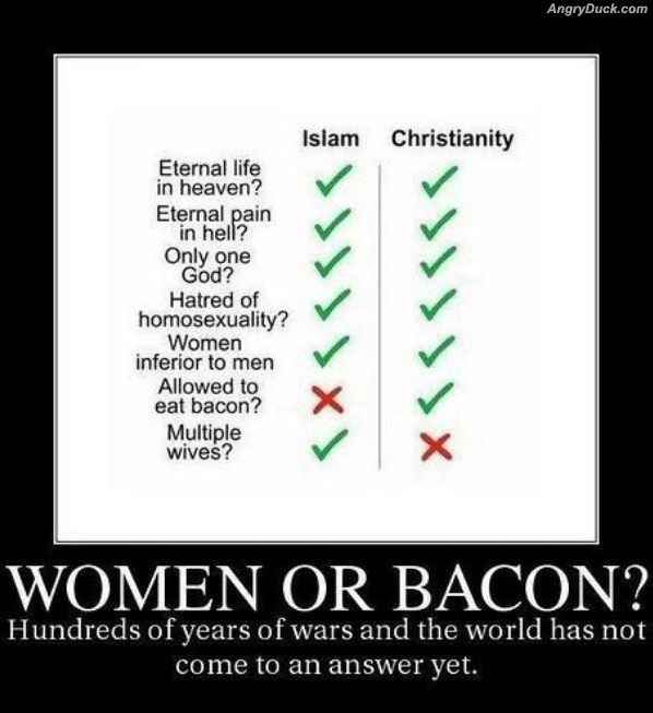 Women Or Bacon