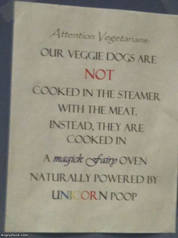 Attention Vegetarians