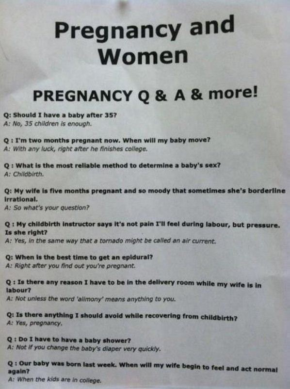 Pregnancy Q And A