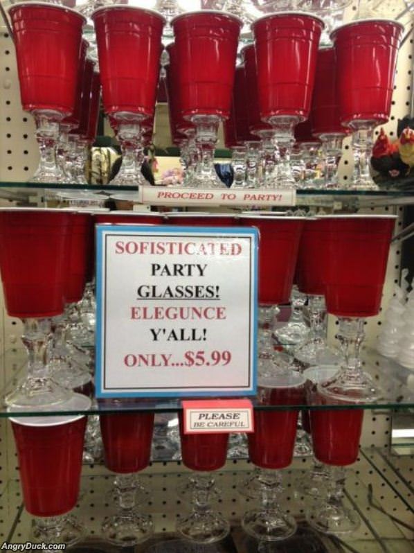 Sophisticated Party Glasses