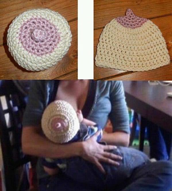 Breastfeeding Hat