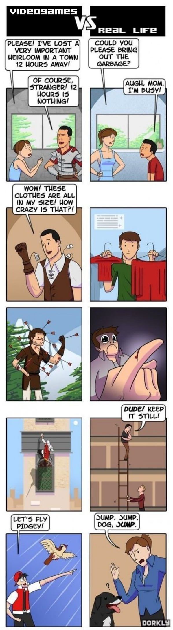 Video Games Vs Real Life