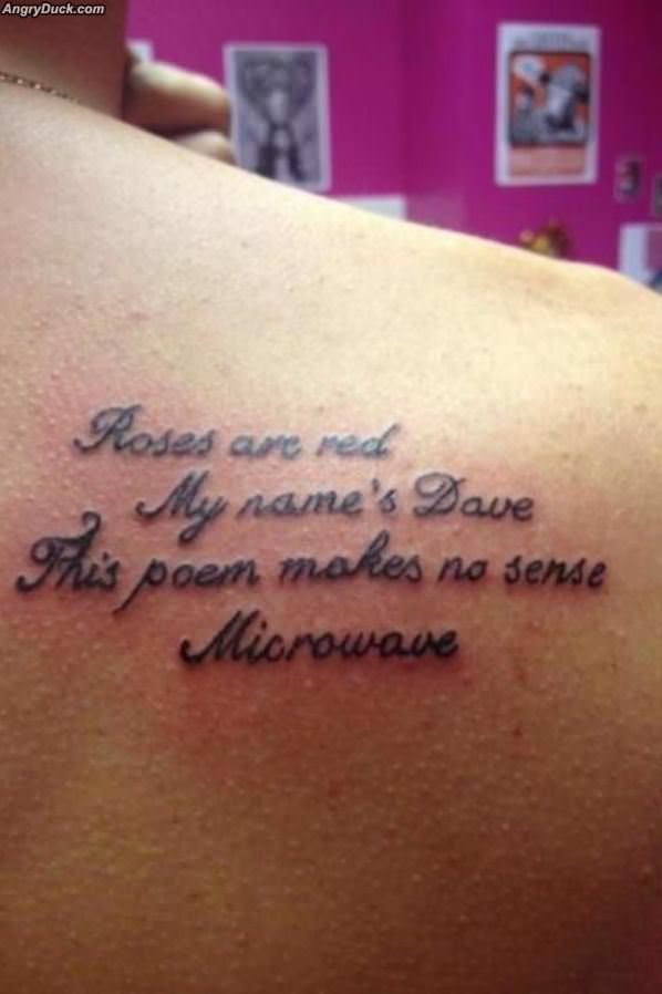 Poem Tattoo