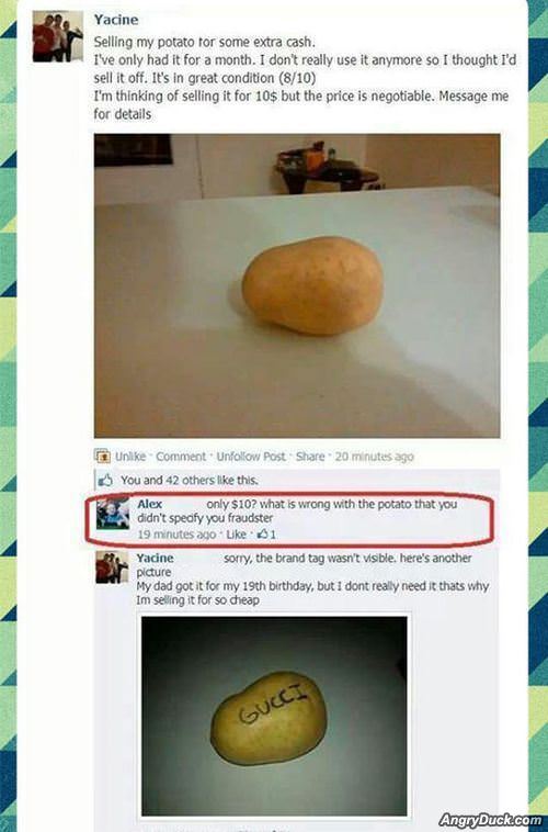 Selling My Potato