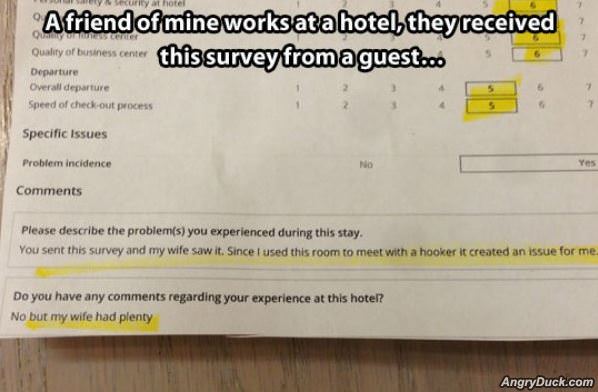 Hotel Survey